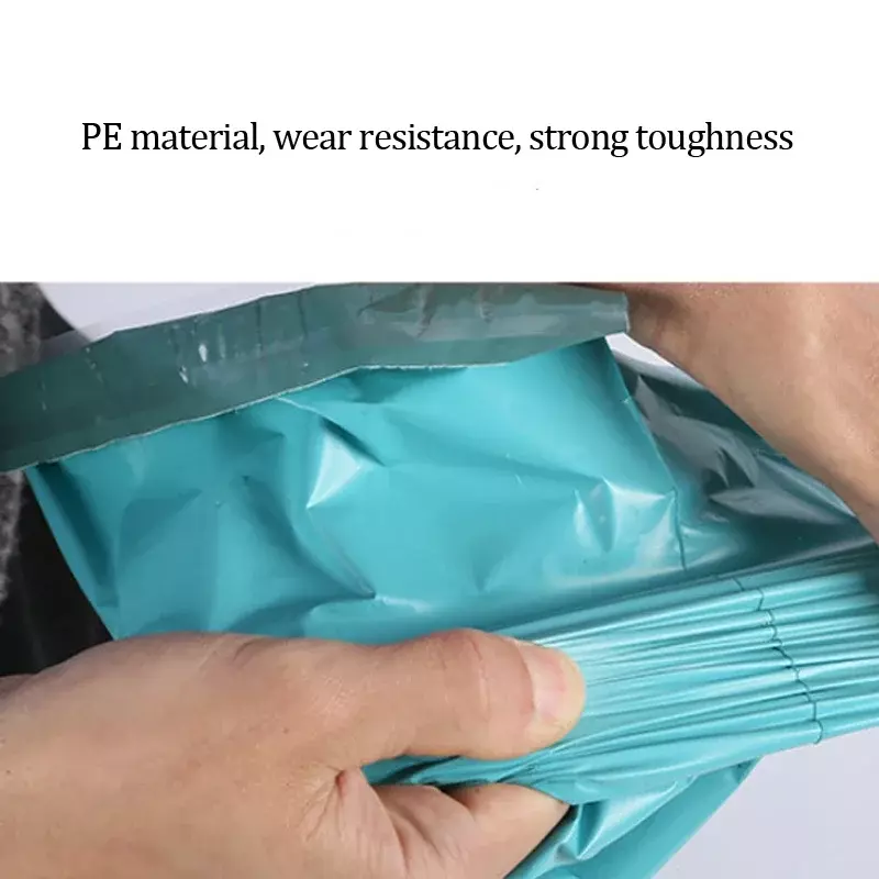 Packing Material Storage Mail PE Black Bags Express Bag Adhesive Courier 100pcs/lots Mailing Seal White Self Green