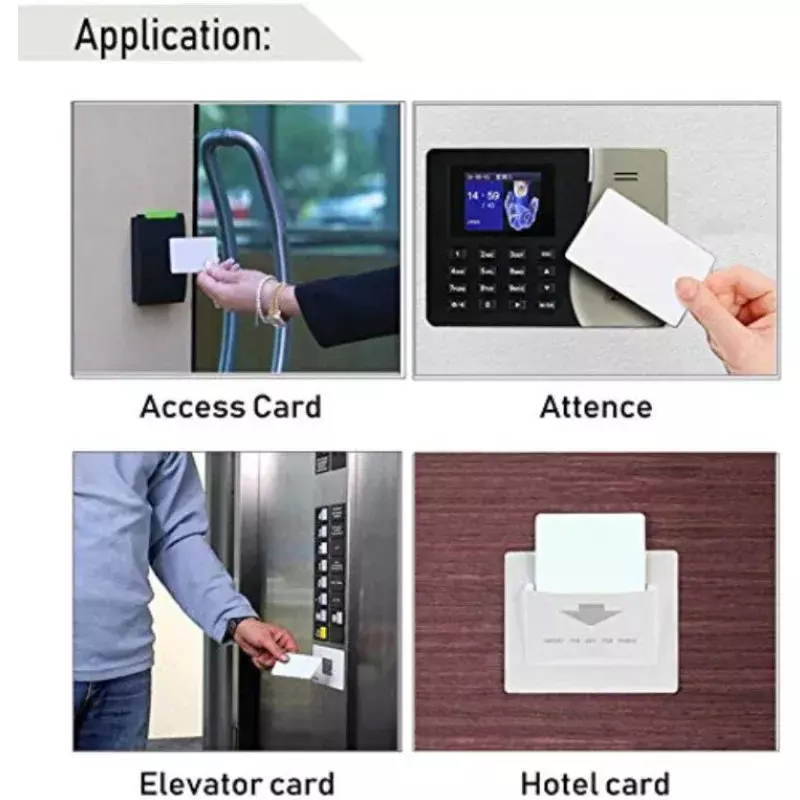 UID-regravável Cartão de Controle de Acesso Chip, Changeable Smart NFC RFID Tag, Cartão para Cópia 1K S50 MF1 Mi-fare, 13.56 MHz, 10-100 Pcs