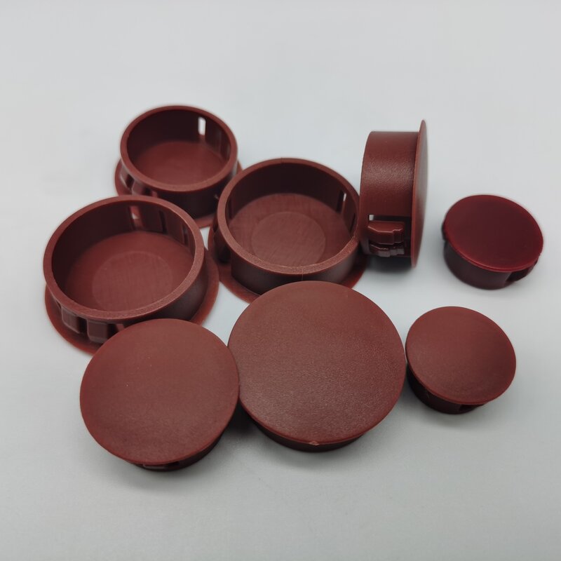 8PCS Plastic Snap-on Hole Plugs Stopper Bung Nylon Round Hole Cover Caps For Furniture/Plate