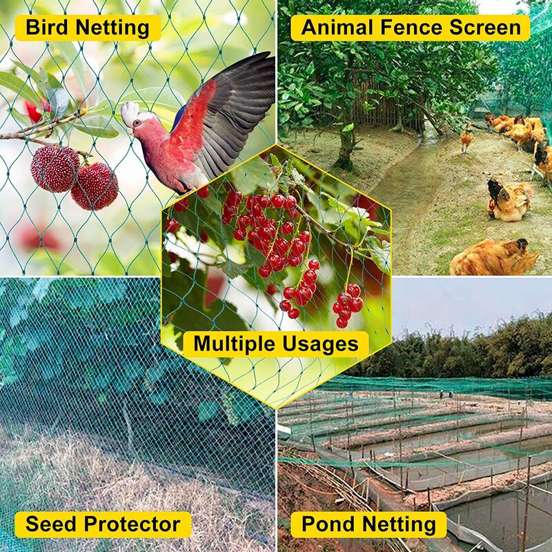 RapDuty-Filet de protection contre les oiseaux, clôture de jardin, filet de protection contre les cerfs, les oiseaux, les chats et les chiens