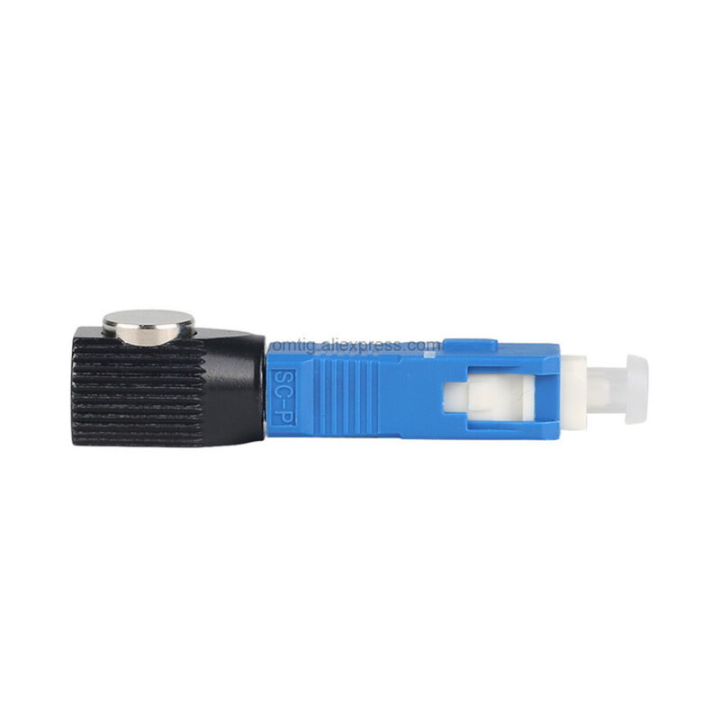 Conector óptico de fibra de alta calidad, convertidor de adaptador de acoplador redondo SC desnudo FTTH, 2 piezas