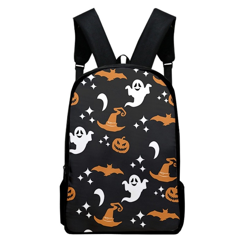 Рюкзак из ткани Оксфорд большой вместимости для Хэллоуина, модная вместительная школьная сумка для девочек и мальчиков, популярная новинка 2022