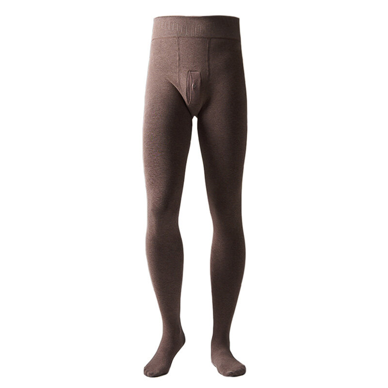 Mens Thermal Underwear Trousers Long Johns Warm Bodystocking Baselayer Bottom Thermals Scrotum Bulge Men's Leggings