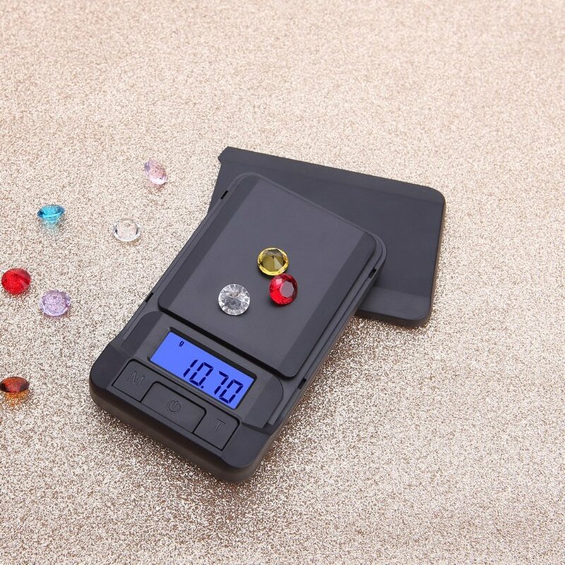 Balance numérique électronique de poche de haute précision, balance pour bijoux, balance de cuisine en grammes, 200g x 0.01g, 500g x 0.1g
