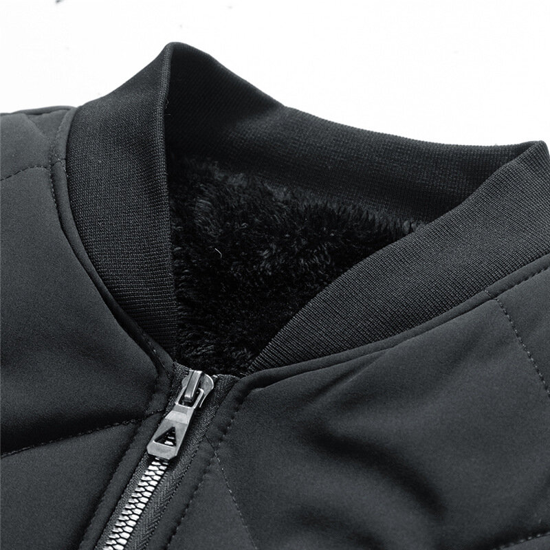 男性用の厚手のベルベットジャケット,暖かい野球カラー,ジッパー付きカジュアル,冬用M-5XL my577