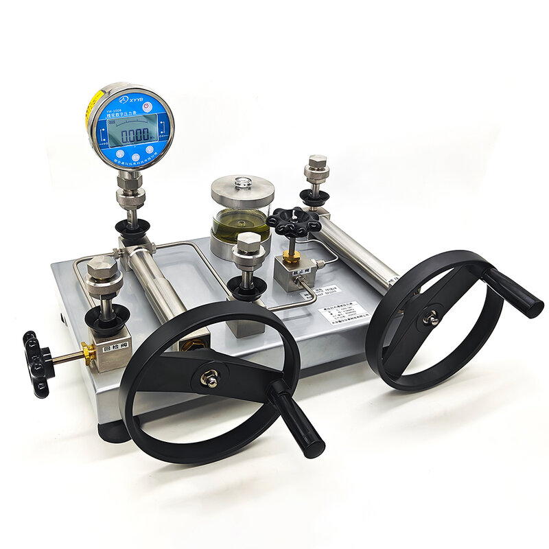 Calibrador de presión de fuente hidráulica, bomba hidráulica de escritorio, 300MPa