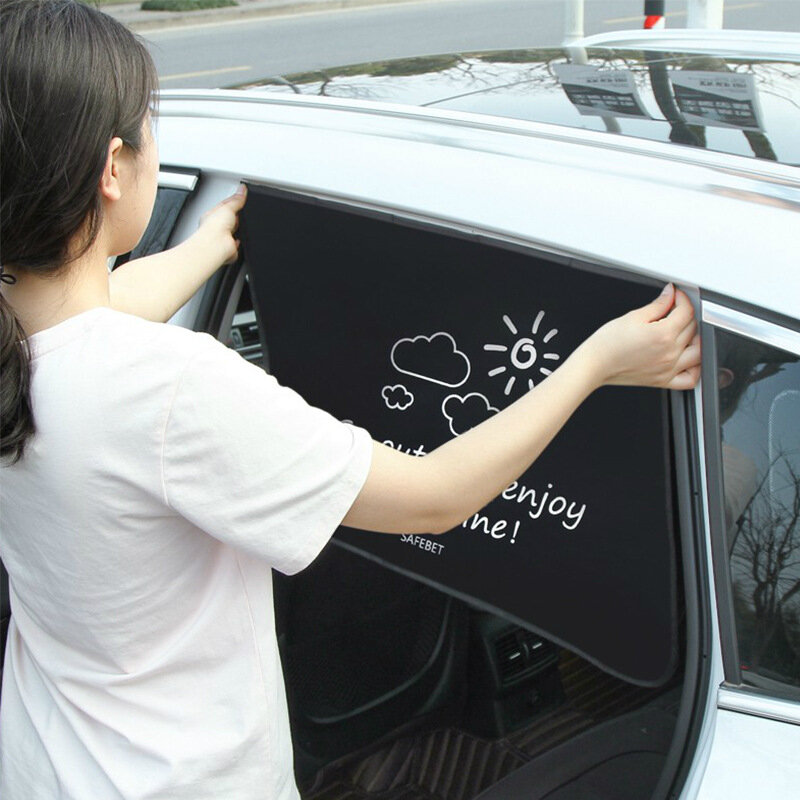 Pare-soleil magnétique universel pour fenêtre de voiture, rideau de dessin animé, protection UV pour enfants, bébé, enfants