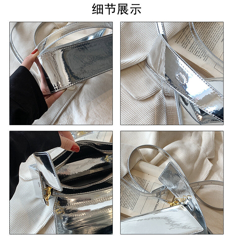 Bolsa feminina de axilas na moda, bolsa moderna com design de nicho, bolsa tiracolo de um ombro, sensação de alta qualidade