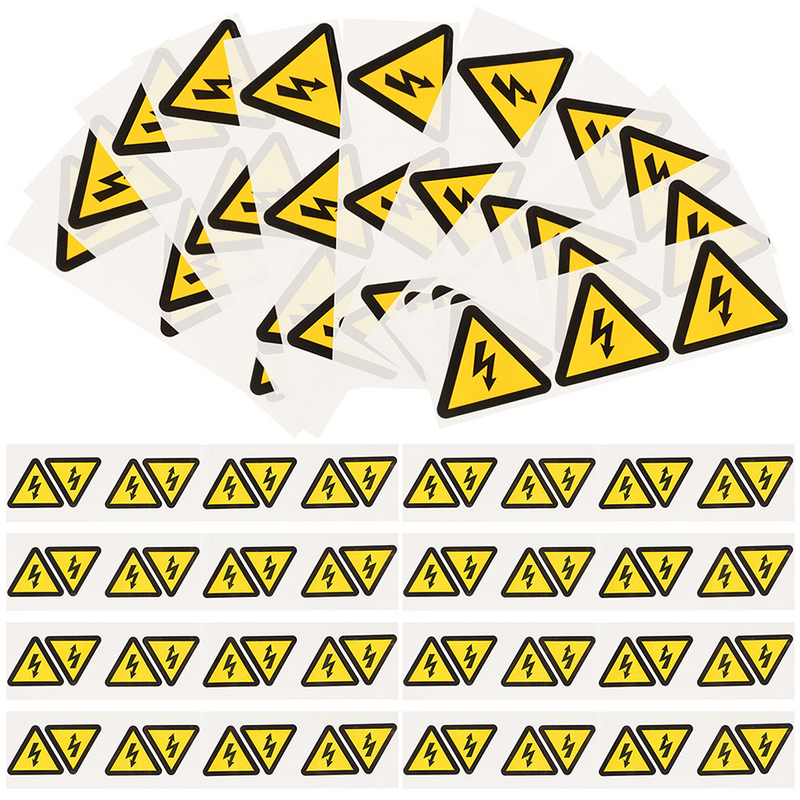 24 Stuks Waarschuwing Elektrische Schokken Borden Elektrische Schokken Waarschuwing Stickers Label Stickers