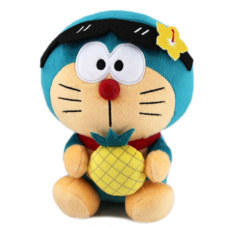 Mainan boneka hewan Anime Doraemon, mainan boneka hewan kawaii 20cm, mainan halus boneka hewan, hadiah ulang tahun Natal