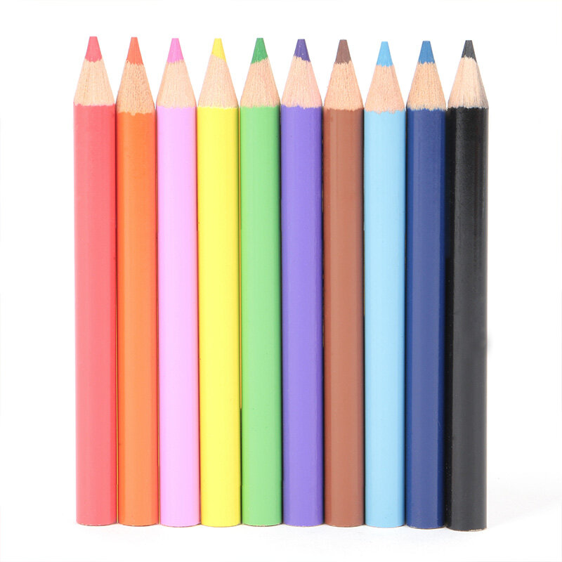 Super Great-Mini juego de lápices de colores para niños, lápiz para colorear preafilado, dibujo artístico Premium, diversión en el hogar, actividades para niños