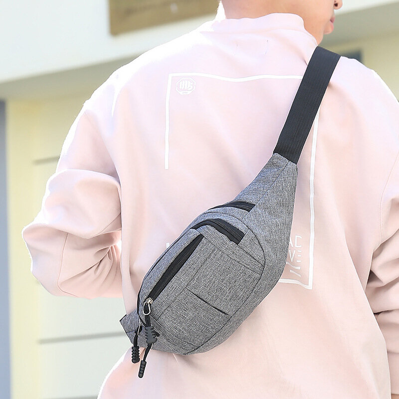 Повседневная многофункциональная сумка через плечо для мужчин, Мужская Уличная дорожная нагрудная сумочка-слинг, повседневный кошелек унисекс для телефона на ремне