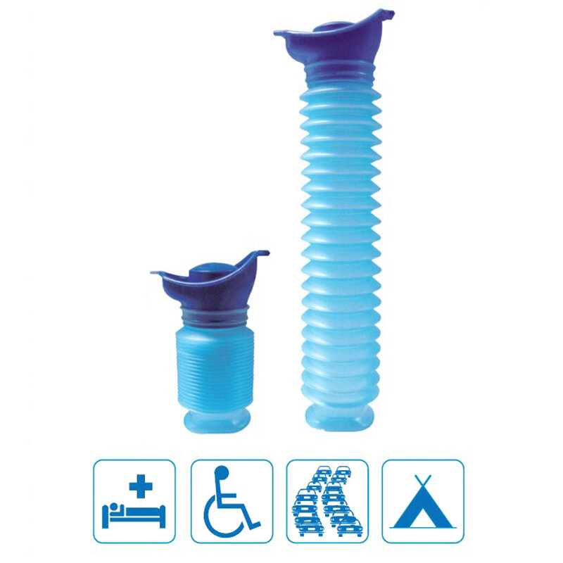 Urinoir d'urgence portable pour homme et femme, bouteille de pipi, bleu, sortie, voyage, camping, voiture, toilette, haute qualité, 750ml, 1 pièce