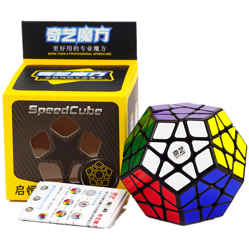 QIYI 스피드 매직 큐브, 3x3x3, 4x4x4, 5x5x5 퍼즐, 블랙 스티커, 어린이 교육 학습 큐브, 어린이 장난감