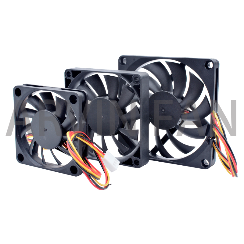 ACP60x60x10mm 70x70x10mm 80x80x10mm 60mm 70mm 80mm Fan 3-wire Speed Monitoring Ultra-thin Cooling Fan Suitable For Chassis CPU