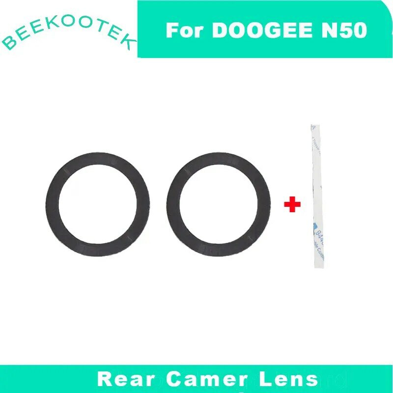 Original New DOOGEE N50 Rear Camera Lens Cell Phone Back Camera Lens Glass Cover Accessories For DOOGEE N50 Smart Phone