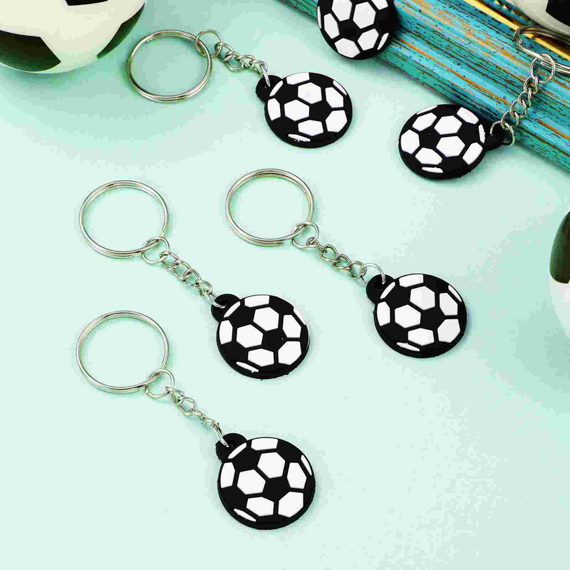 Football Key Fobs Portable Keyrings With Soccer Novelty Soccer Keychain Gifts Soccers Party Favors Sport Key Fobs Carnival Game
