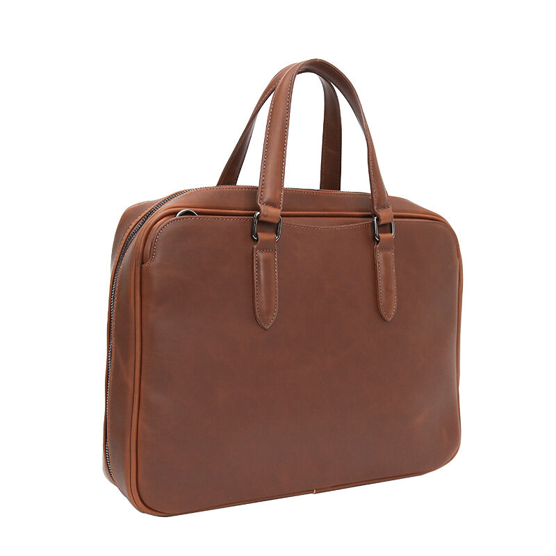 Retro Business Briefcase Computer Bag Casual Shoulder Bag