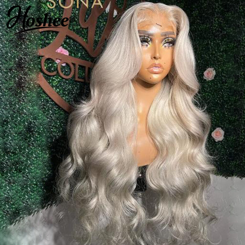 Glueless Preplucked Human Hair Wigs Ready To Go Lace Front Wig Frontal T Part Platinum Blonde Color Brazilian On Sale Body Wave