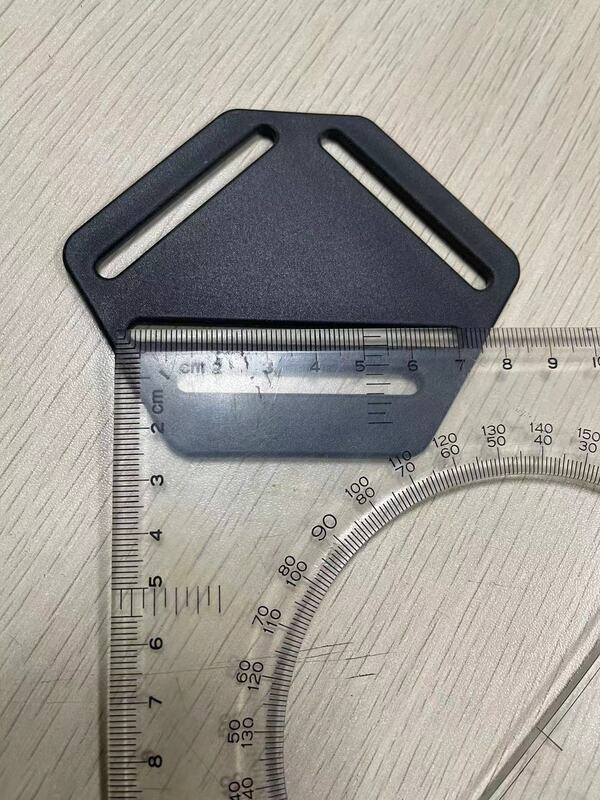 AINOMI-accesorios para cinturón de seguridad de plástico para bebé, placa trasera, placa divisora, hebilla hexagonal, hebilla tipo Correa, triángulo ajustable b