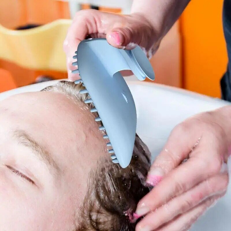 Cepillo de masaje de cabeza, masajeador de champú y cuero cabelludo, herramienta Exfoliante para el cabello, masajeador de cabeza no irritante