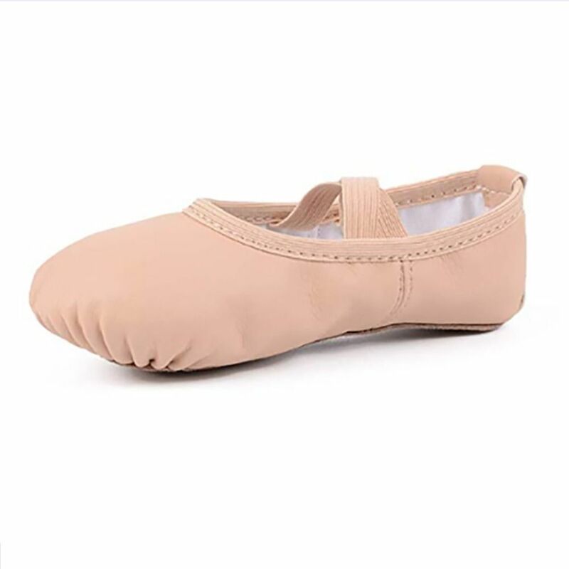 Sepatu balet lembut, sepatu Yoga sol penuh ukuran 32-40, sepatu dansa Jazz bersirkulasi bebas tali