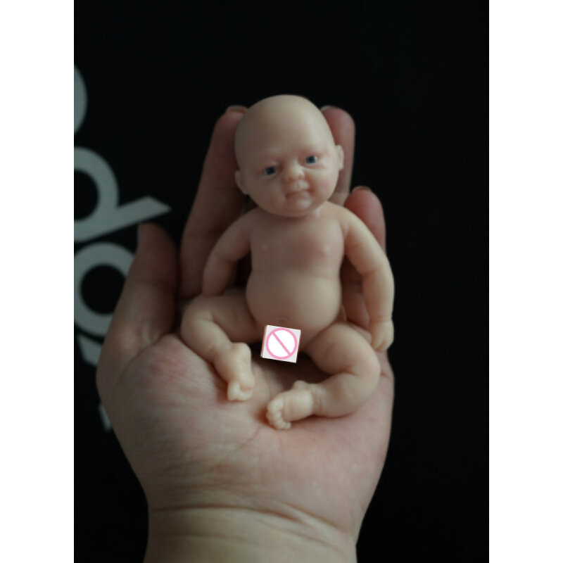 Boneka Mini 4.5 inci, Preemie Full Body silikon 13cm Bady Girl "Zoe'' boneka seperti hidup Mini Reborn Harga permukaan Anti stres anak-anak