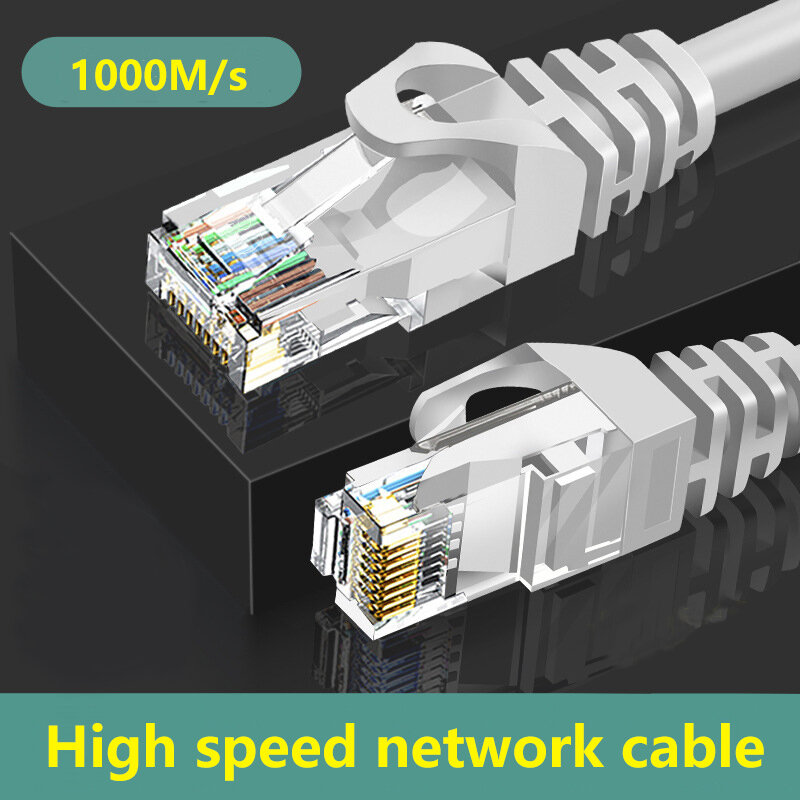 노트북 라우터용 이더넷 케이블, Cat 6 네트워크 랜 케이블, UTP 기가비트 네트워킹 와이어, RJ45 CAT6 이더넷 케이블, 1000Mbps