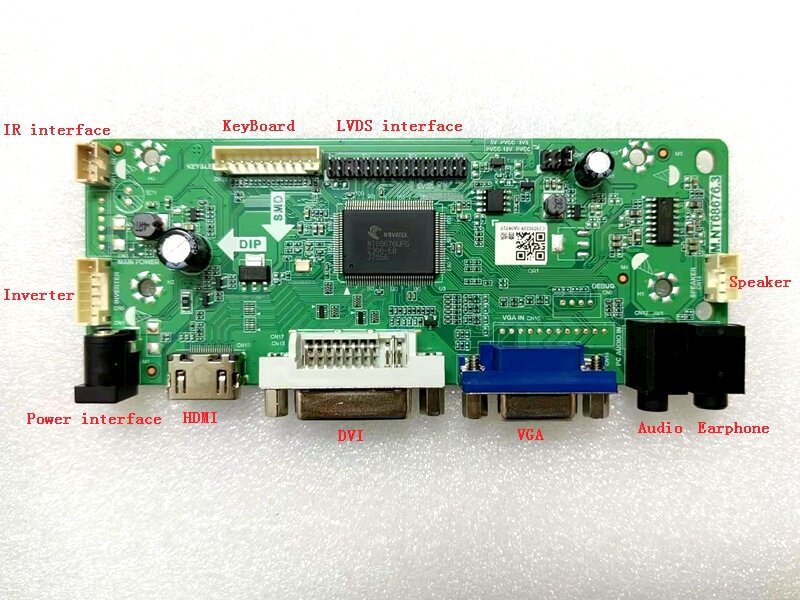Yqwsyxl – Kit pour carte de pilote de contrôleur LCD L23, HDMI + DVI + VGA, m2xhge