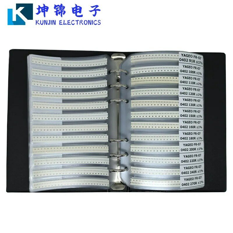 1206 SMD Capacitor Sample Book Chip Capacitors Assortment Kit Pack 80 values 25pcs 50pcs 0.5PF-1UF Capacitor Pack