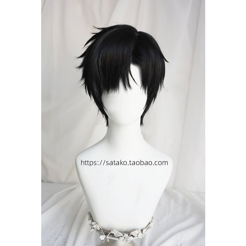 AOI Artificial Scalp Top Light and Night Love Xiao Yat Natural Black Teenager Daily Short Hair Male Cos Wig
