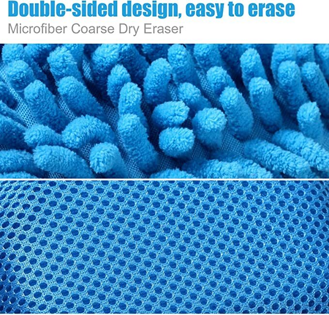 4PCS Whiteboard Eraser Home Classroom Shag Blackboard Erase Car Cleaning Dust Remover Washable Fiber Dry Accessory