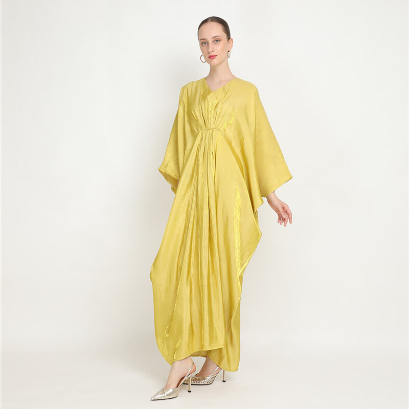 女性のための長袖の十分な台形のサマードレス,ミドル丈のトーピー,2024