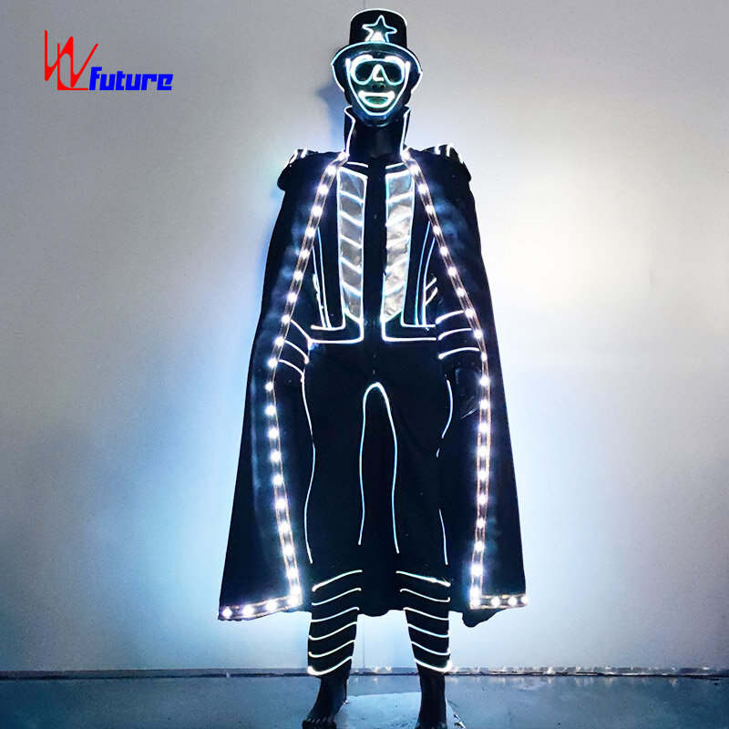 Led Robot Kleding Lichtgevende Dansvoorstelling Show Voor Nachtclub Led Light Up Kostuum