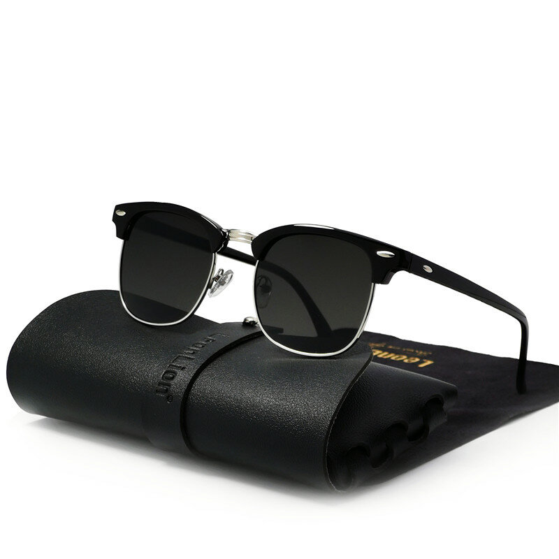 RBROVO-gafas de sol Retro sin montura para hombre y mujer, lentes clásicas de marca de lujo, con protección uv400, 2023