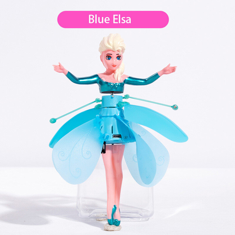 Цветочная сказочная кукла Танцующая модель вертолет Индукционная машина вращающийся танцевальный самолет светящаяся летающая игрушка подарок для девочки