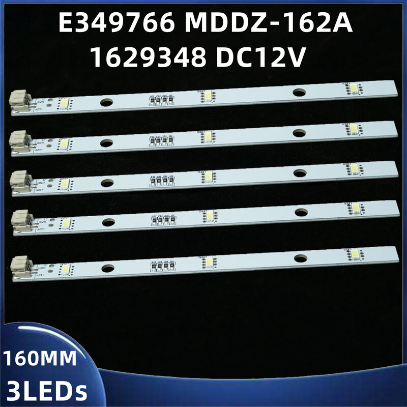 5/10/100 buah Strip LED kulkas Freezer untuk BCD-518WT BCD-630WT E349766 MDDZ-162A 1629348 DC12V 2W Strip