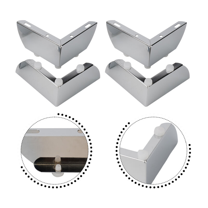 Verbessern Sie Ihre Sitzplätze mit 4 Stück 5 5cm Metalls ofa beinen, einfache Installation und elegantes Design, das für Sofas tühle und mehr geeignet ist