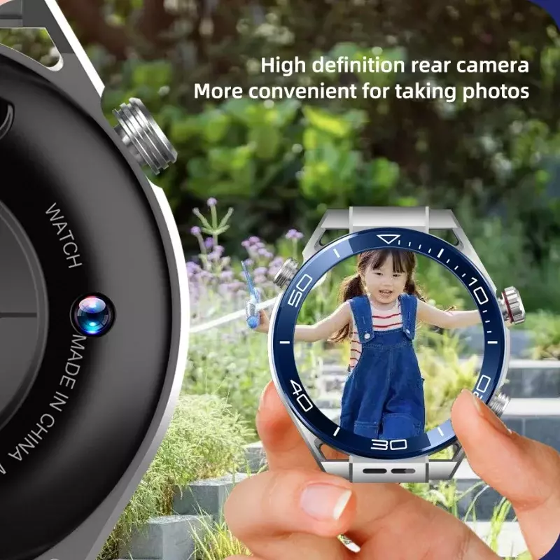5G untuk Huawei Ultimate jam tangan pintar pria GPS kamera HD SIM Talk 2 + 16G pemantauan kesehatan denyut jantung jam tangan pintar olahraga kebugaran