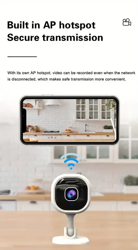 Mini cámara de visión nocturna HD A3, visión remota de movimiento WIFI inalámbrica, detección, intercomunicador bidireccional, alarma de empuje para teléfono móvil