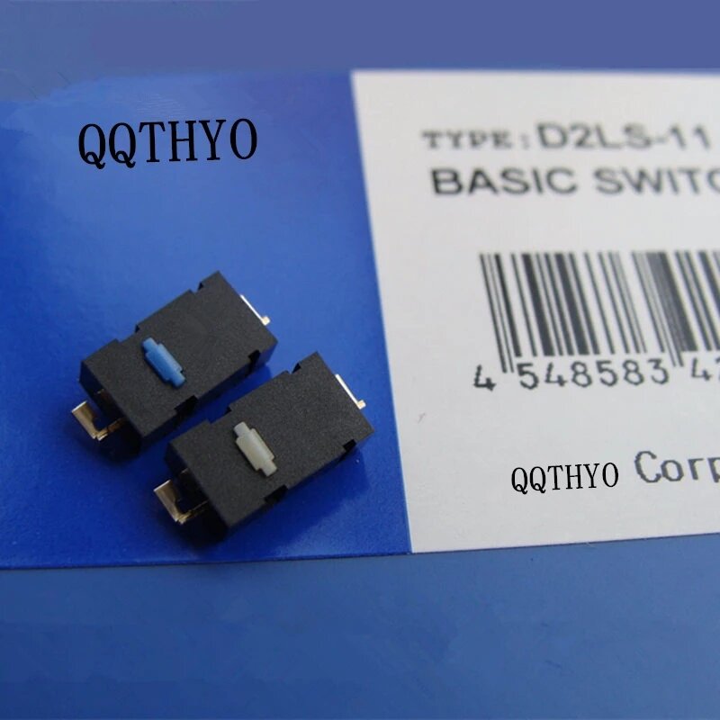 10Pcs D2LS sakelar mikro Mouse D2LS-21 tombol D2LS-11 untuk di mana saja MX Logitech M905 G900 G903 G603 GPW tombol sisi kiri dan kanan