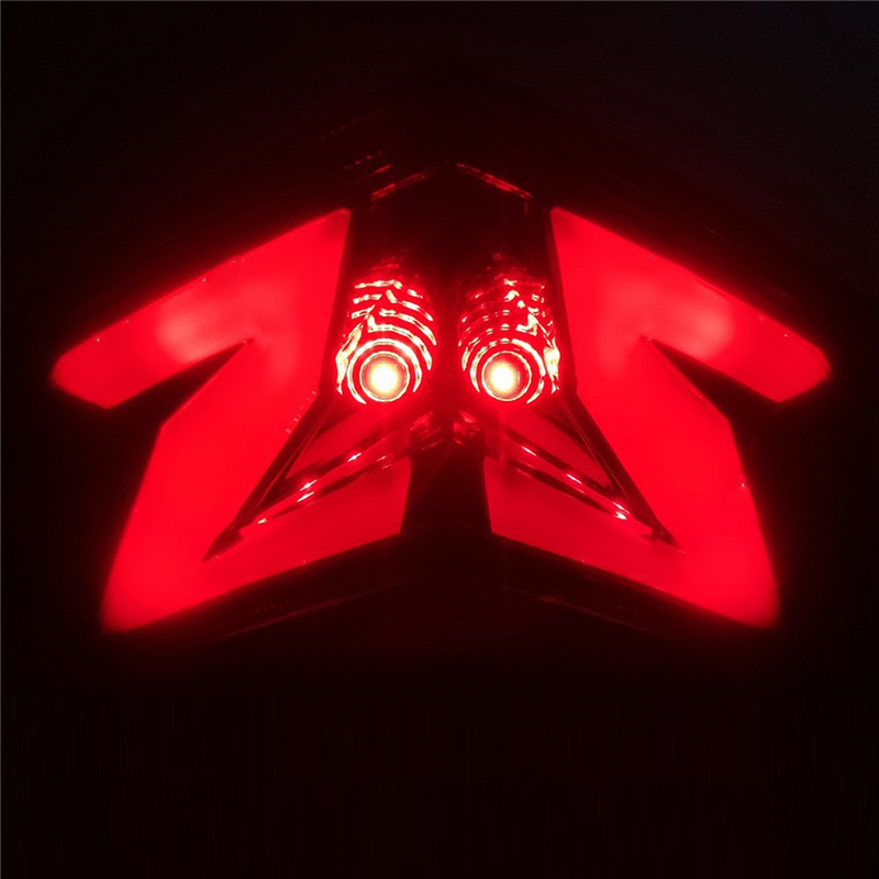 Luz Led trasera para motocicleta, lámpara indicadora de señal de giro trasero de freno para Kawasaki Z800, Zx6R, Z125