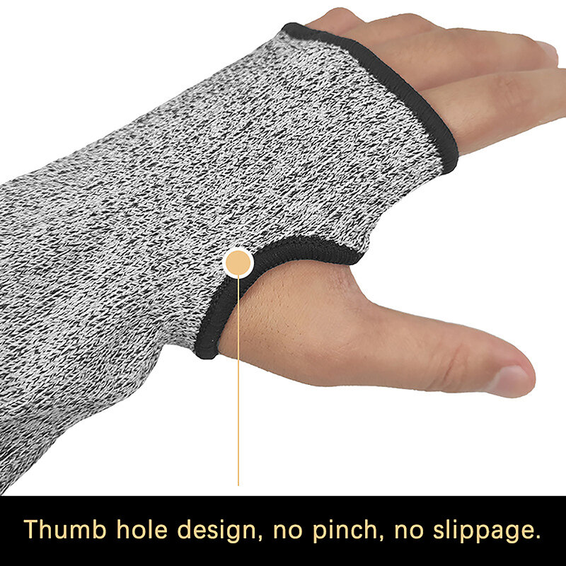 1Pc Level 5 HPPE Anti Cutting Sleeve Protector Anti Scratch Anti Welding Slag Anti Cutting Anti Piercing Handling Protection