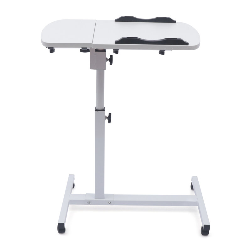 Angle & Height Adjustable Rolling Table Laptop Notebook Stand Tiltable Table Top Desk Sofa Bed Side Table
