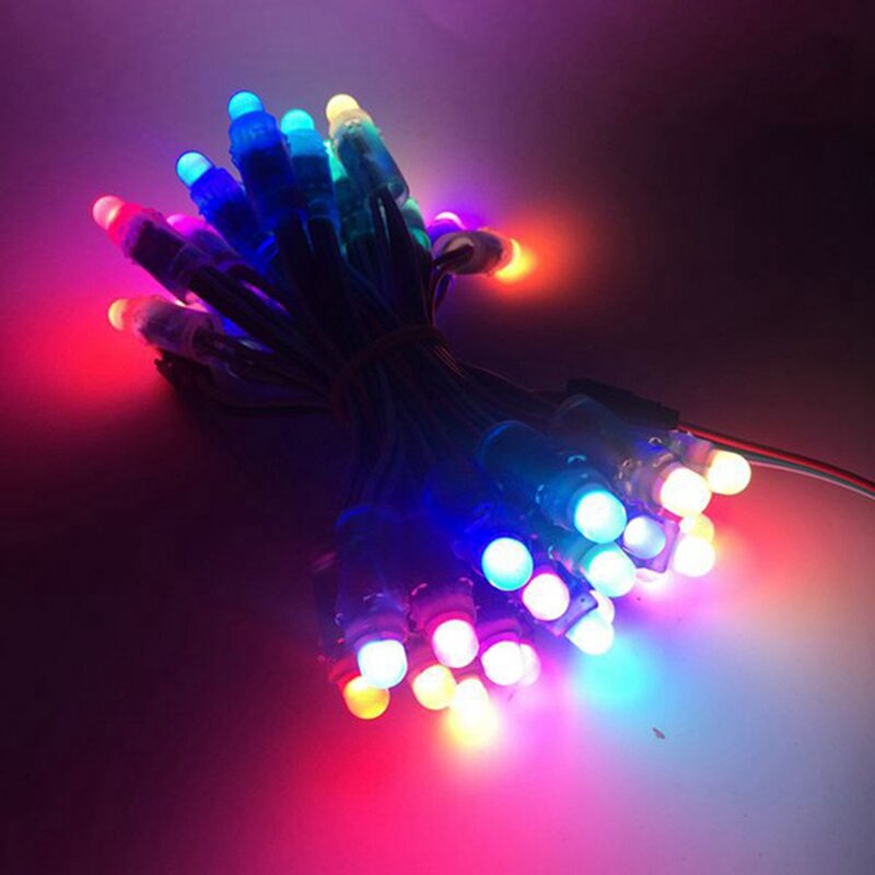 100 pz/lotto 12mm WS2811 2811 IC RGB LED pixel modulo String Light IP68 5V vacanze/natale/Festival