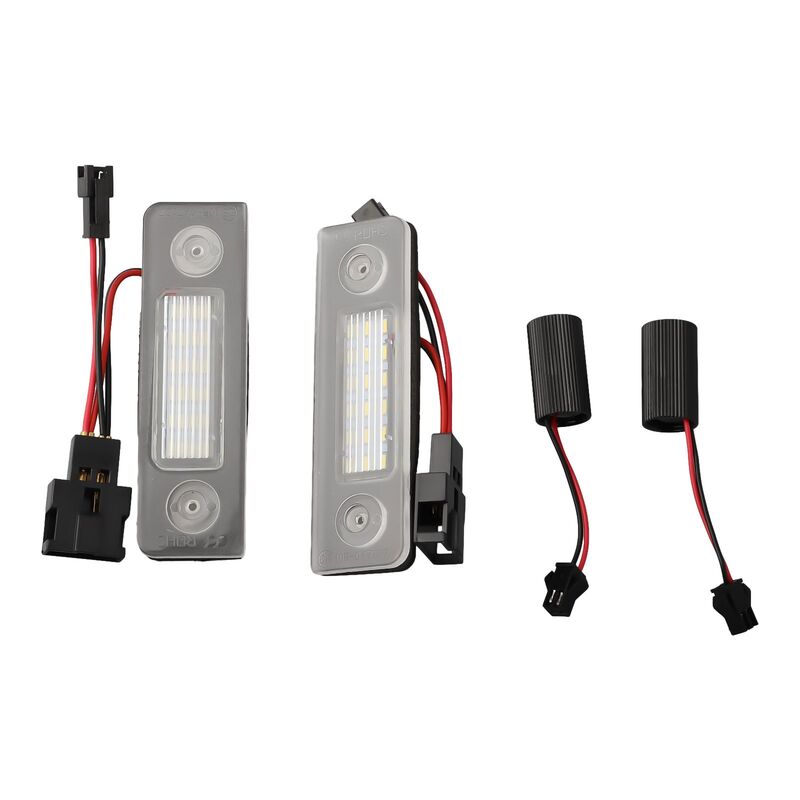 Lumières de plaque de planificateur LED, lumières de plaque de planificateur, Octavia Ll Facelift 09-12, conception Plug-and-Play, pièce de rechange, 12V, 6500K