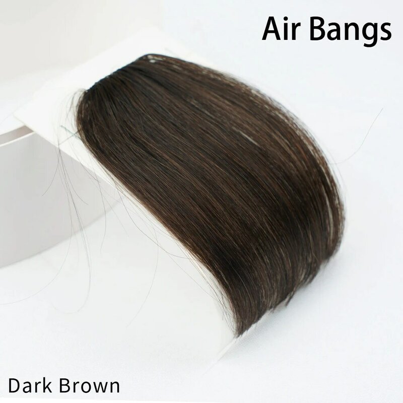 Накладные пряди из натуральных и плотных волос, коричневого цвета