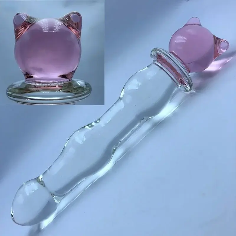 Brinquedos sexuais com plug anal Crystal Glass para homens e mulheres, dildo adulto, brinquedo masturbação, contas vaginais e ânus, massagem anal e anal