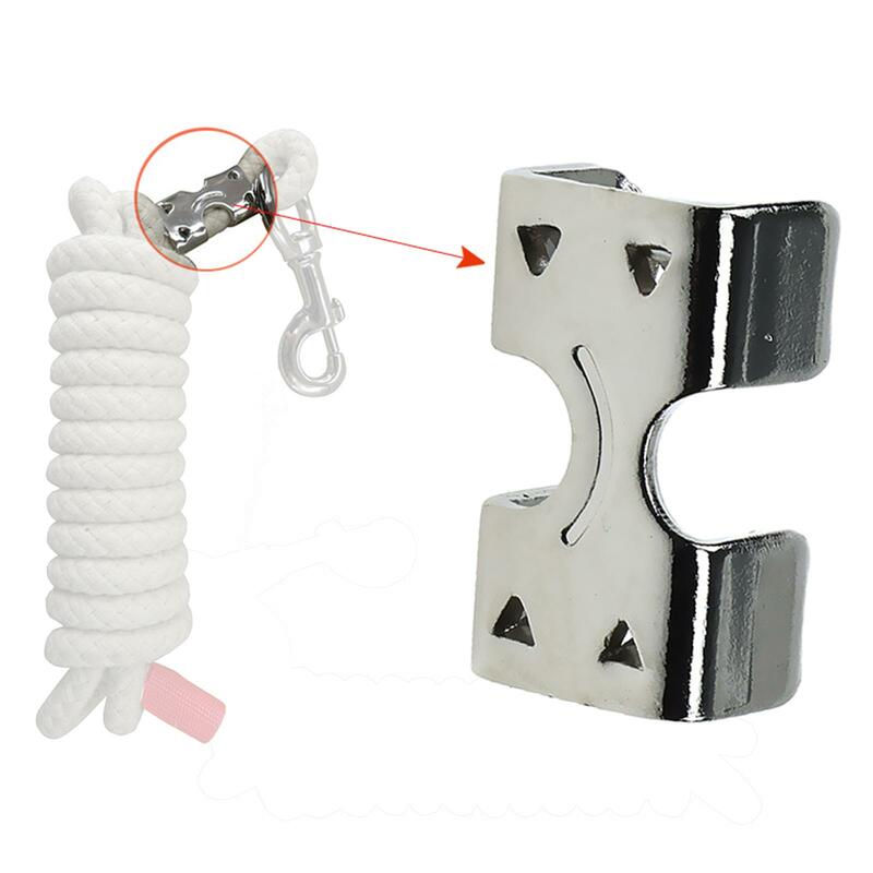 Heavy Duty Double Rope Clamp Professional Durable Horse Lead Rope Metal Clip