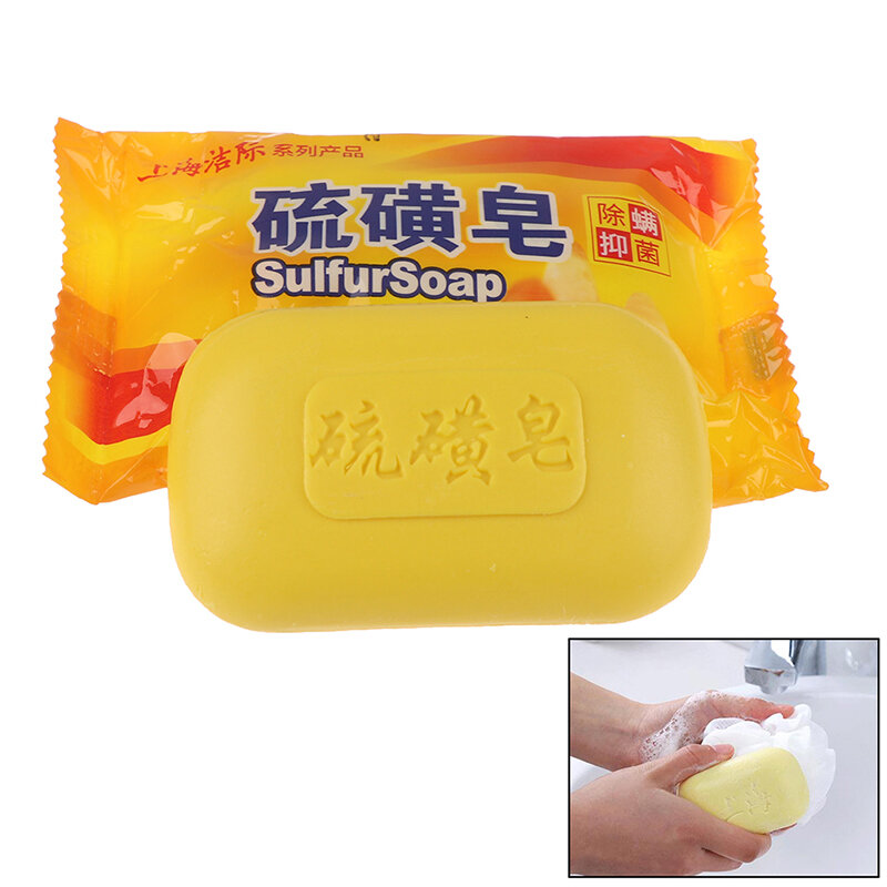 Limpeza de enxofre sabão óleo-controle clarear pele acne tratamento chinês tradicional shanghai enxofre sabão cravo remoção cuidados com a pele